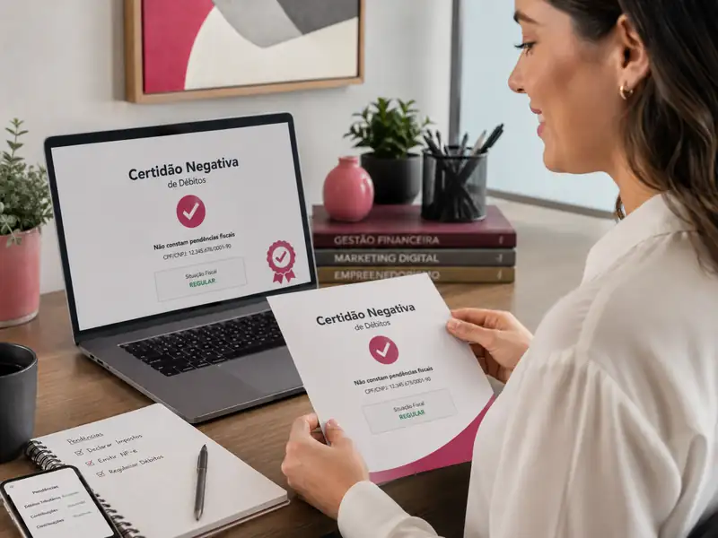 Certidão negativa liberada após análise de pendências fiscais